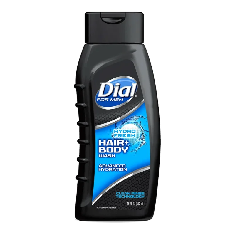 Dial For Men Hydro Fresh Hair & Body Wash for Advanced Hydration, 16 Fl Oz