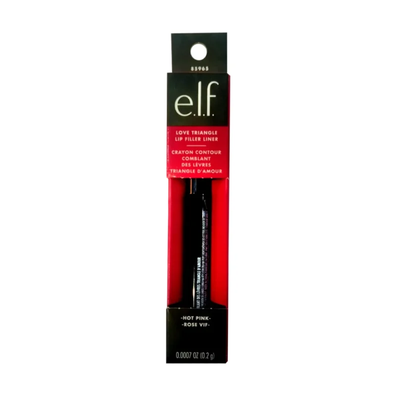 ELF Love Triangle Lip Filler Liner Hot Pink Rose Vif 0.0007 Oz