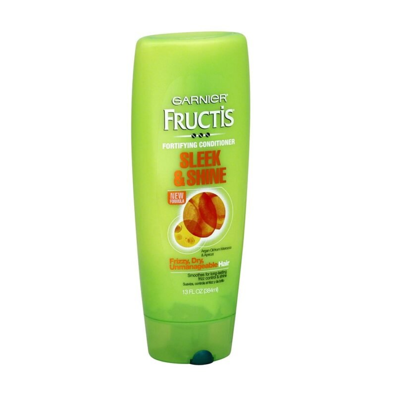 Garnier Fructis Sleek & Shine Fortifying Conditioner, Frizzy And Dry Hair 12.5 FL.OZ (384ml)