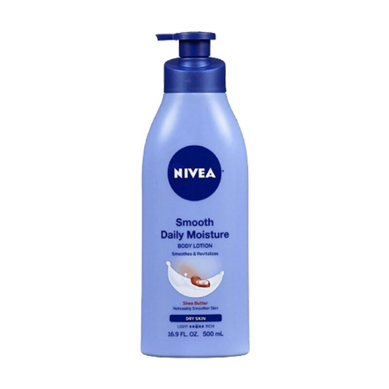 NIVEA Smooth Daily Moisture Shea Butter Body Lotion, 16.9 oz 500 ml