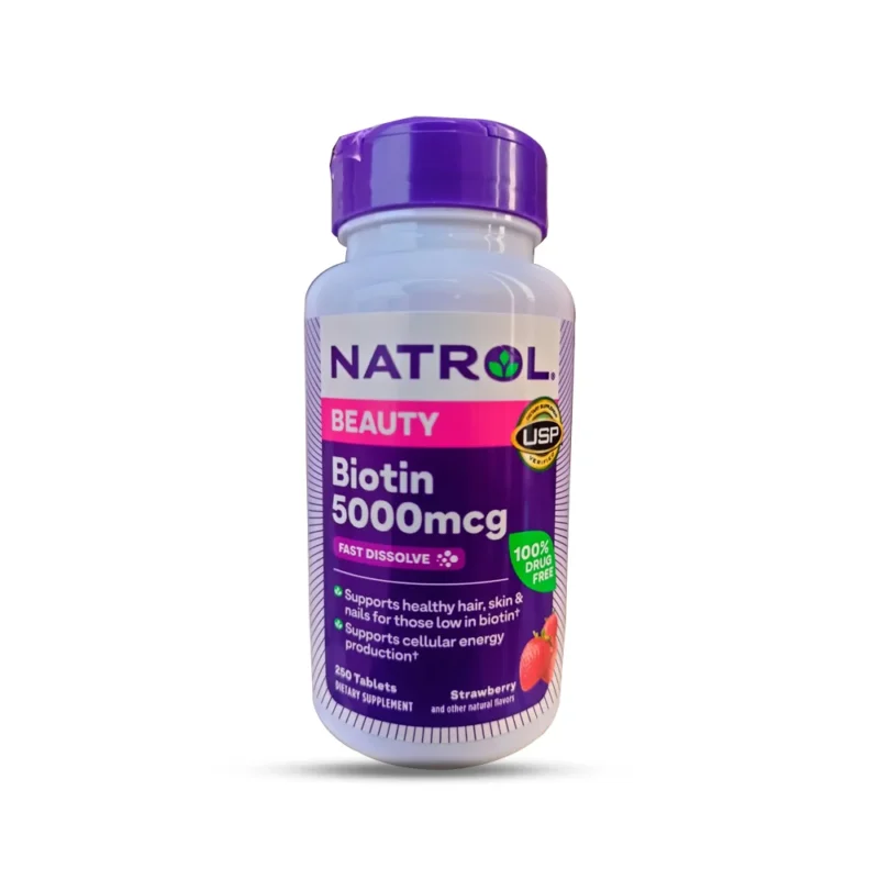 Natrol Biotin Beauty 5,000 mcg 250 Tablets