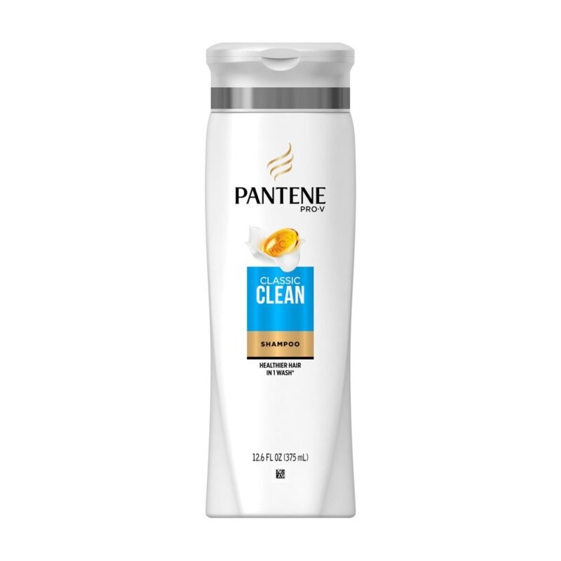 Pantene Pro-V Classic Clean Shampoo, Healthier Hair In 1 Wash, 12.6 FL.OZ (375ml)