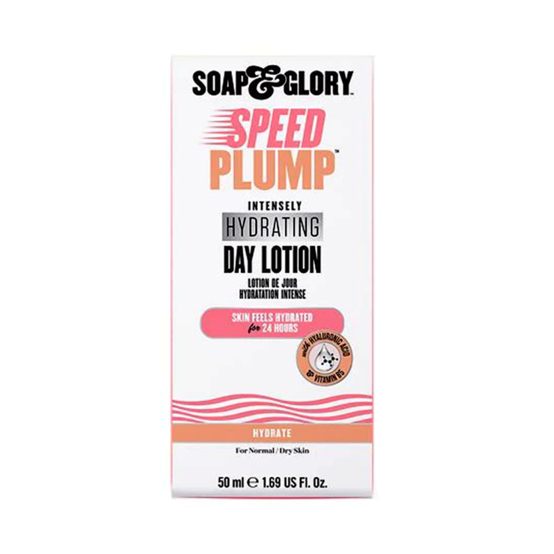 Soap & Glory Speed Plump Intensely Hydrating Day Lotion For Normal Dry Skin 1.69 Fl Oz