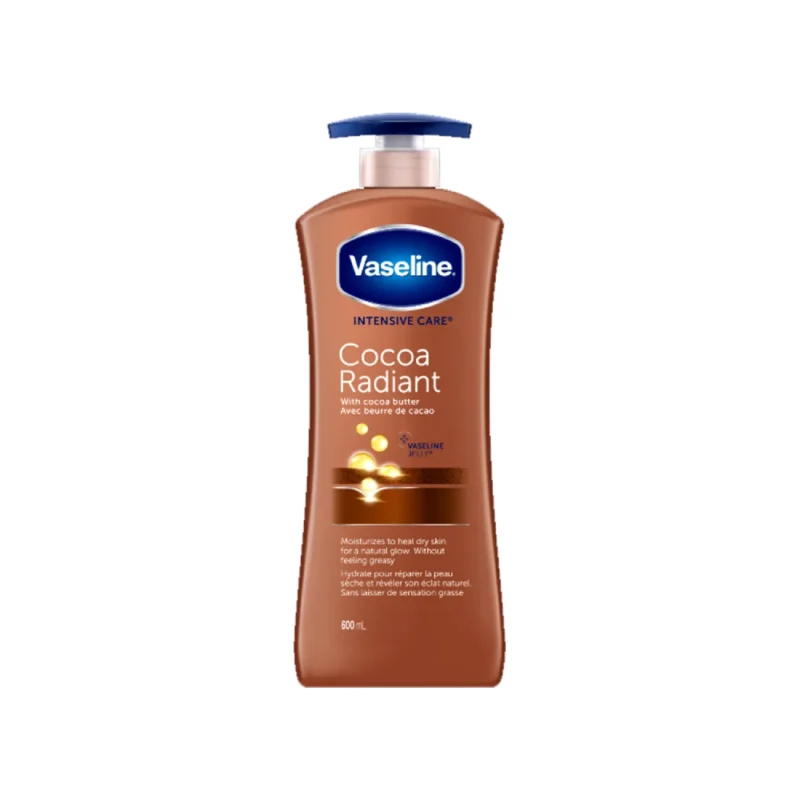 Vaseline Intensive Care Cocoa Radiant Body Lotion, 20.3 FL Oz (600ml)