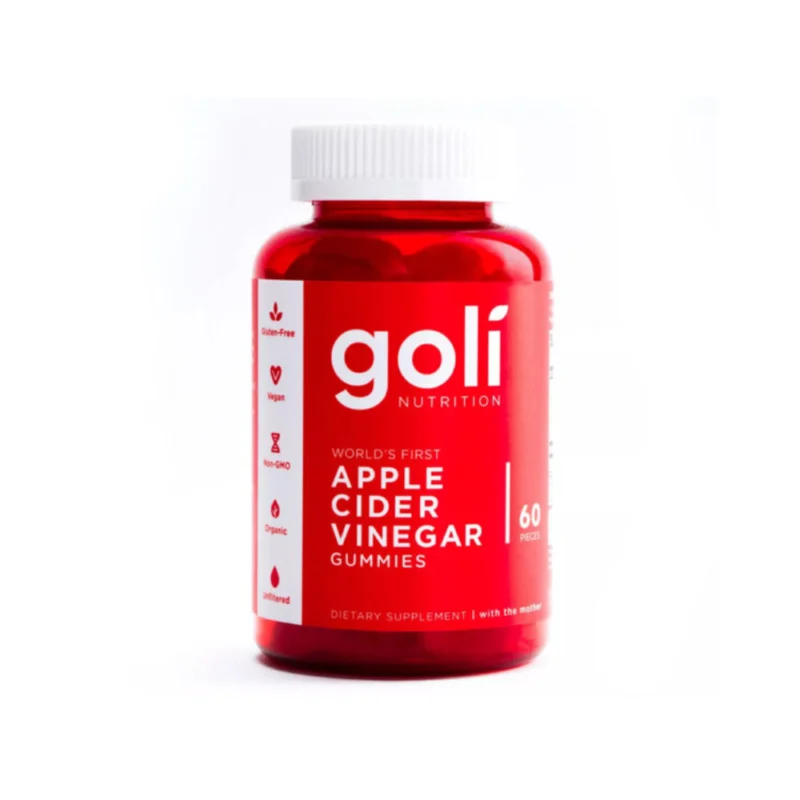 Goli Nutrition, Apple Cider Vinegar Gummies, Mixed Berry, 60 Gummies