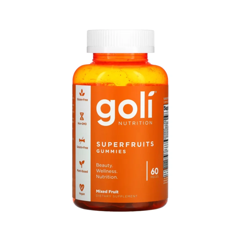 Goli Nutrition Superfruit Mixed Fruit 60 Gummies