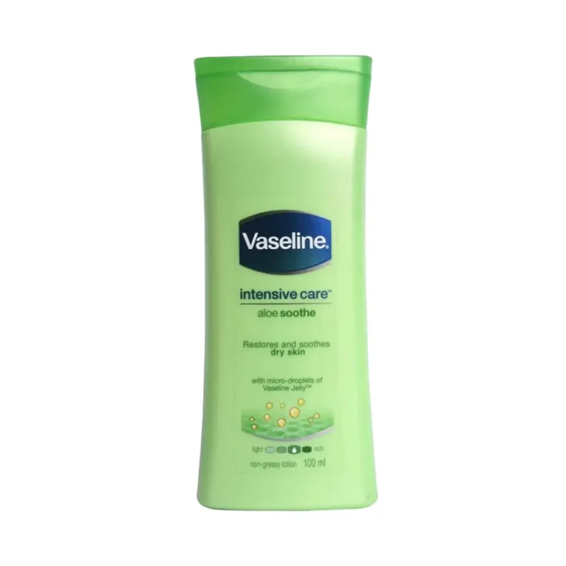 Vaseline Intensive Care Aloe Soothe Restores & Soothe Dry Skin Lotion 100Ml