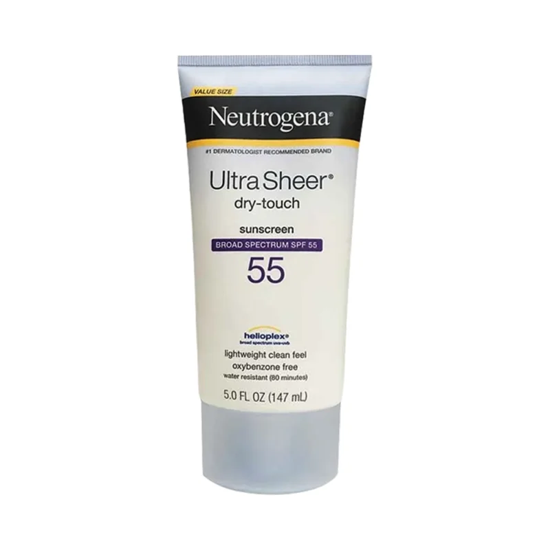 Neutrogena Ultra Sheer Dry-Touch Sunscreen Spectrum SPF 55 (light weight clean feel oxybenzone) 5.0 FL.OZ (147ML) (Expiry 31/07/2024)