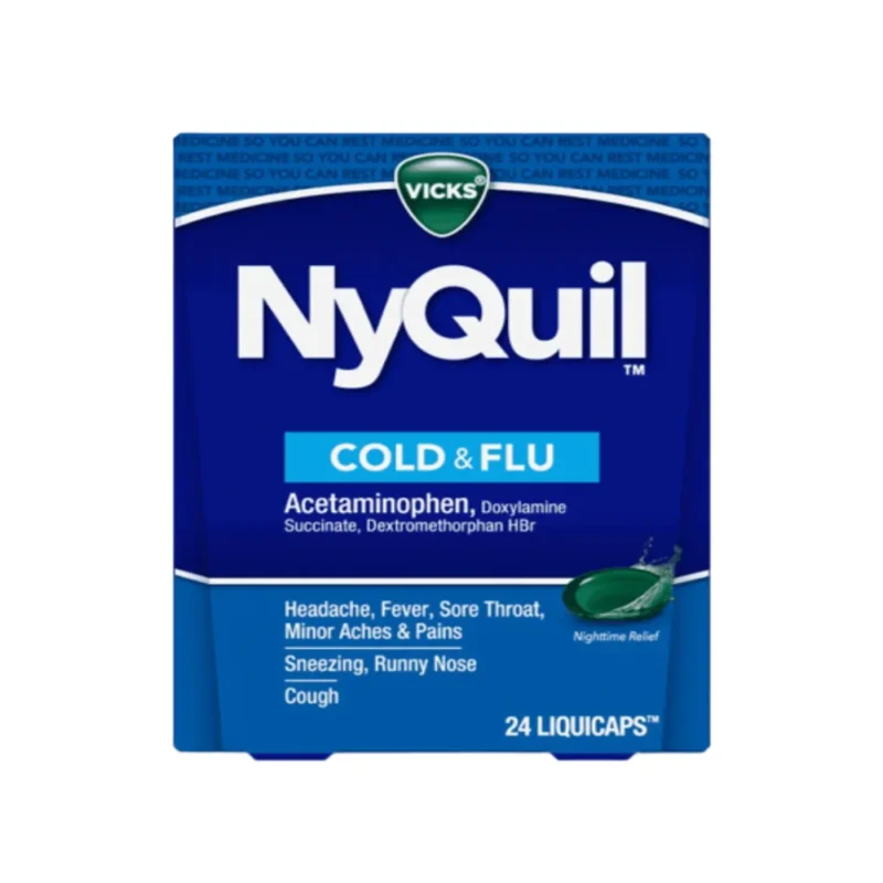 NyQuil Cold & Flu Acetaminophen 24 Liquicaps