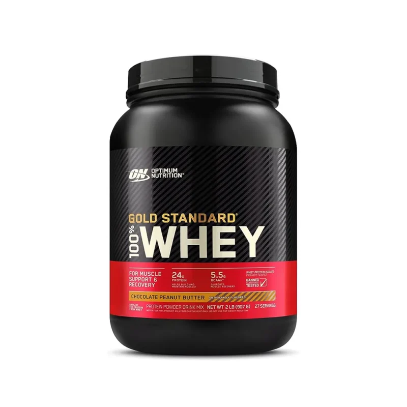 Optimum Nutrition, Gold Standard 100% Whey, Chocolate Peanut Butter, 2LB (907 g) 27 Servings