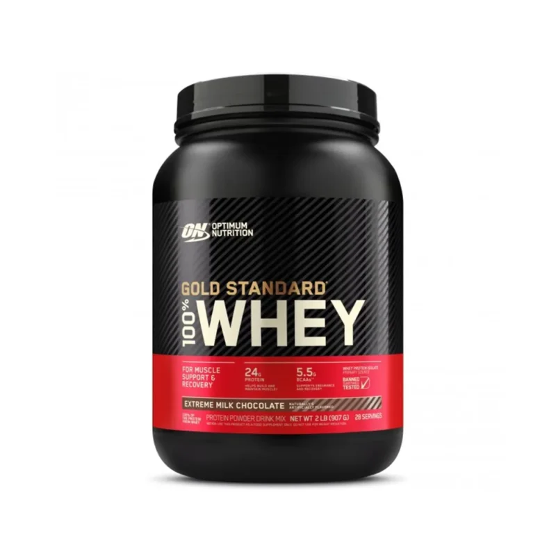 Optimum Nutrition, Gold Standard 100% Whey, Extreme Milk Chocolate, 2 LB (907 g) 29 Servings