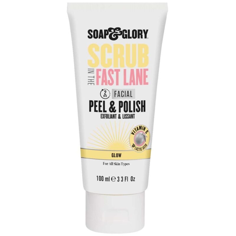 Soap & Glory Scrub in the Fast Lane 2 Minute Facial Peel & Polish 100 ml 3.3 Fl oz