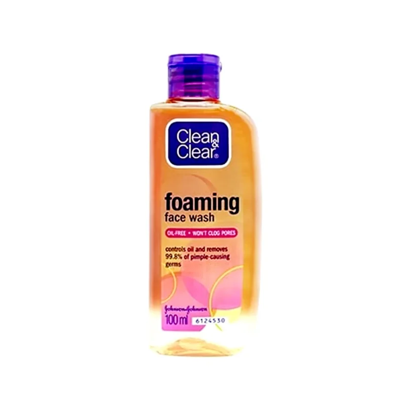 Clean & Clear Foaming Face Wash Oil Free Wont Clog Pores 100ml